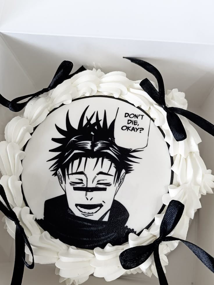 Anime Line-Art | Anime Birthday Cake Ideas