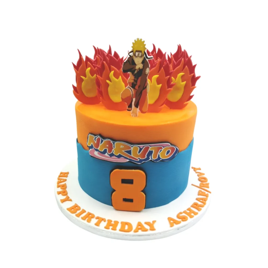 Naruto Flame Power Cake