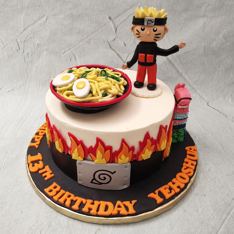 Naruto Flame Power Cake