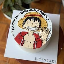 Smiling Luffy Minimal Cake