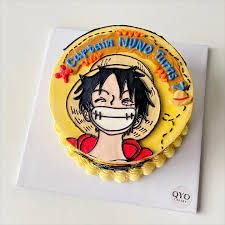 Smiling Luffy Minimal Cake