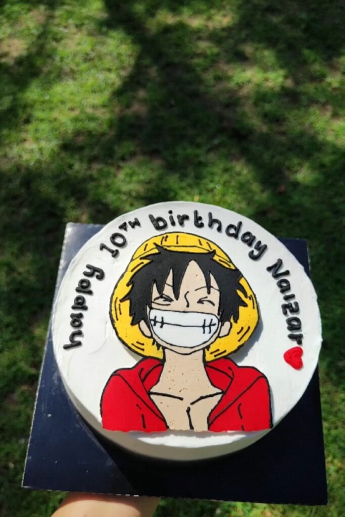 Smiling Luffy Minimal Cake