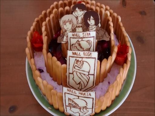 Attack on Titan Cake Ideas: 12 Epic Designs for Anime Birthdays 7 “The Walls” Layer Cake (Wall Maria/Rose/Sina Theme)