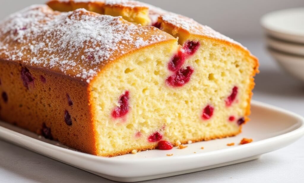 Close-up of a freshly baked Christmas plum cake in Bangalore