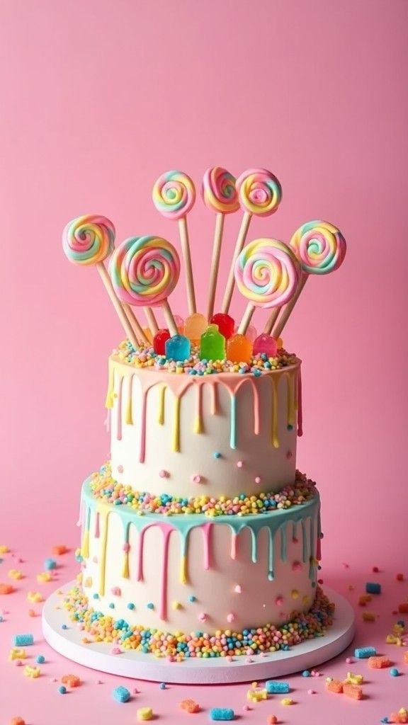 Candy Lollipop Cake