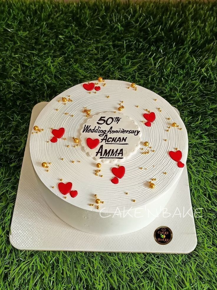 Classic Calendar-Style Anniversary Date Cake