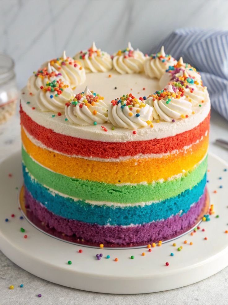 5 Stunning Rainbow Cake Design Ideas for Boys, Girls & Birthdays rainbow cake design