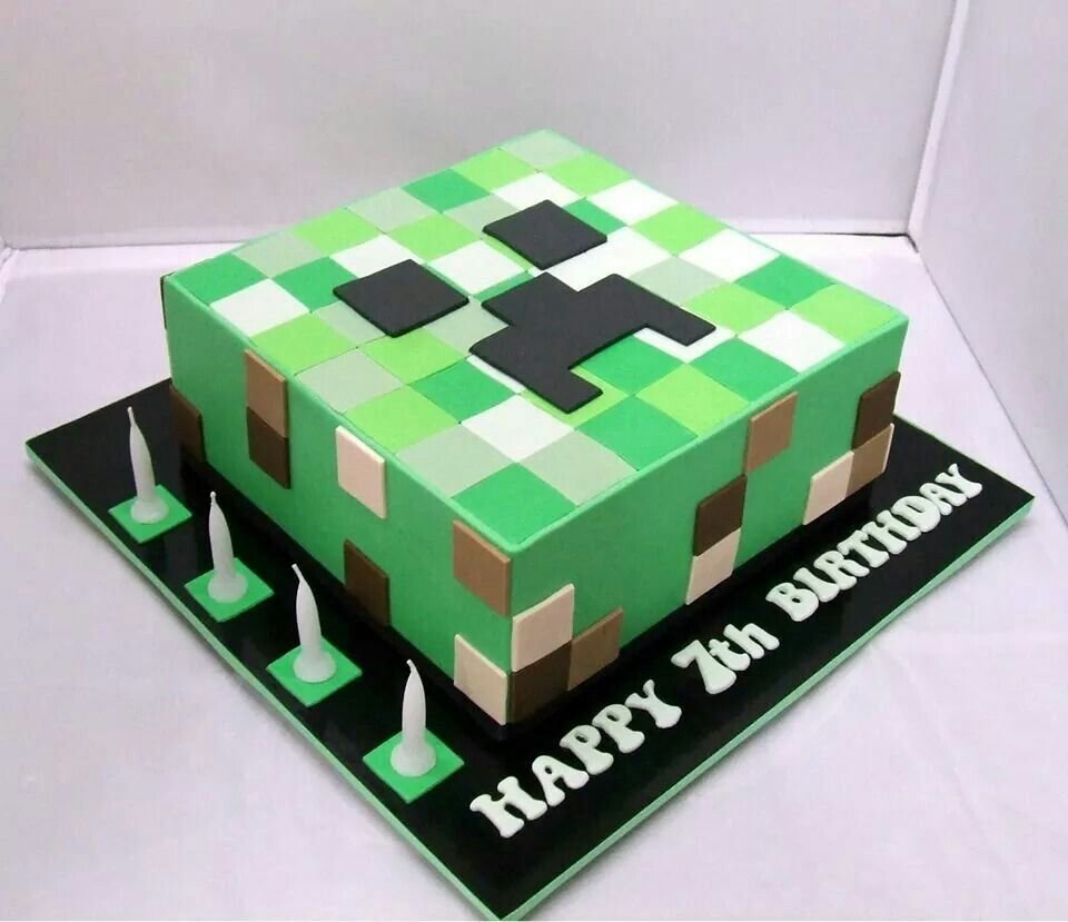 5 Simple Minecraft Cake Design