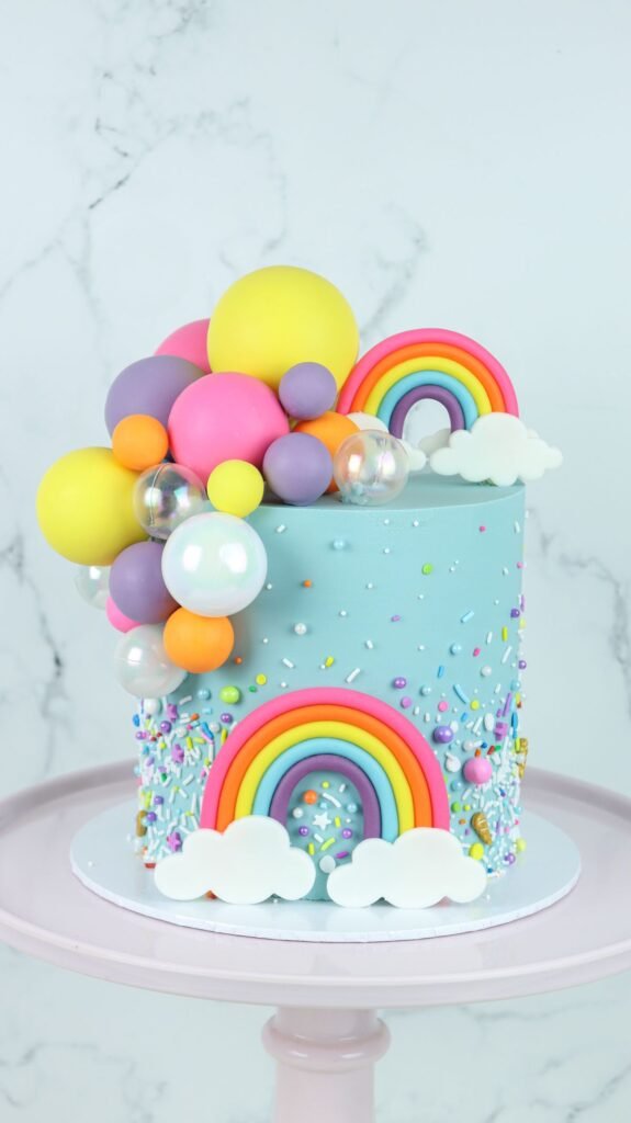 Rainbow Cake Design for Girl