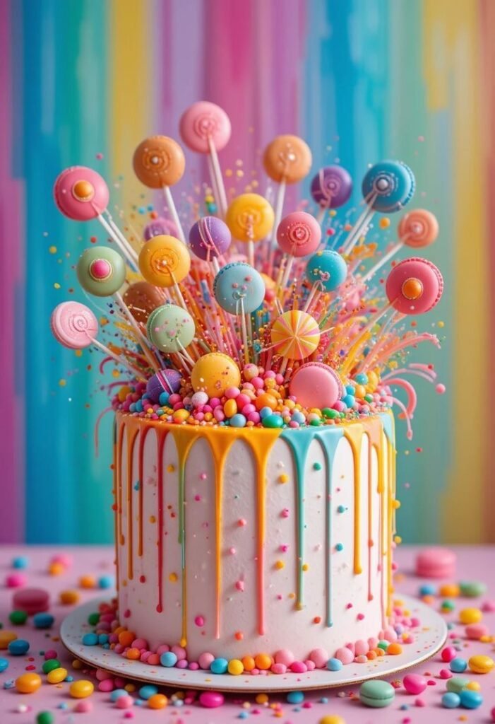 Rainbow Surprise Inside Cake