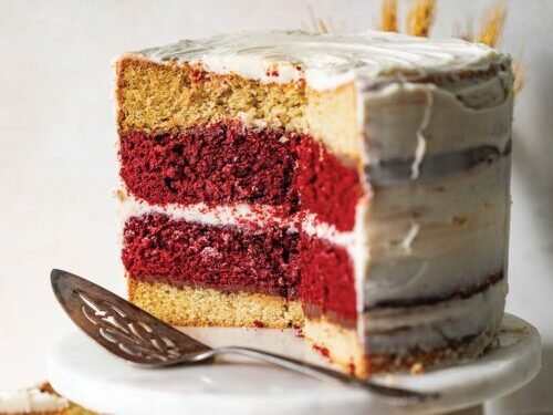 Red Velvet Tuxedo Cake