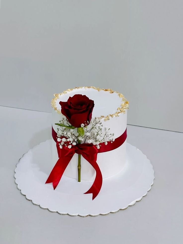 floral cake design for anniversary
