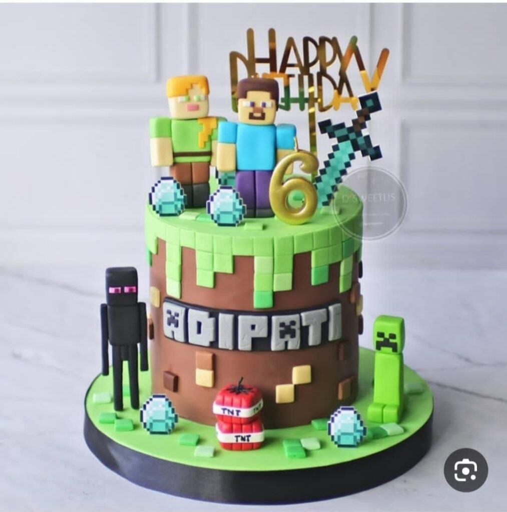 Simple Minecraft Cake Design: 5 Easy Cakes for Boys and Girls simple Minecraft cake design