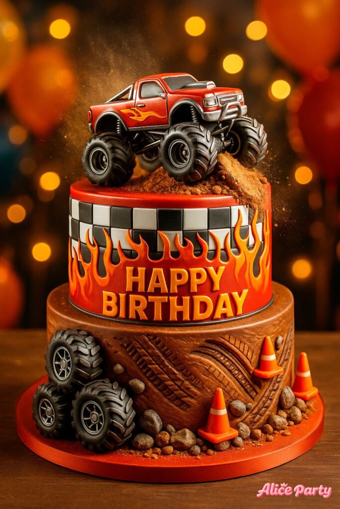 Cake Design for Boys Birthday Cake Ideas Parents Love 13 Hot Wheels Jump-Ramp Cake
