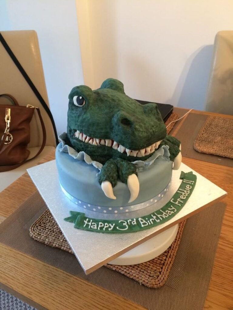 Roaring Dinosaur Cake