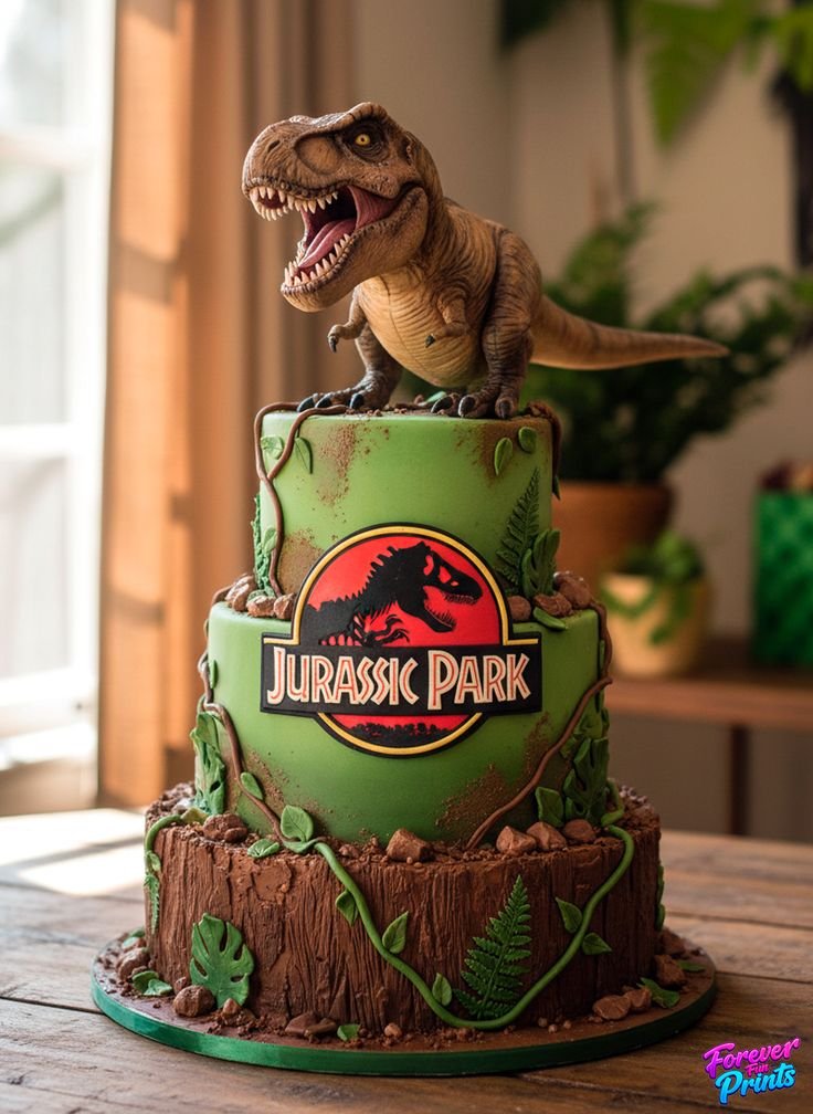 Roaring Dinosaur Cake