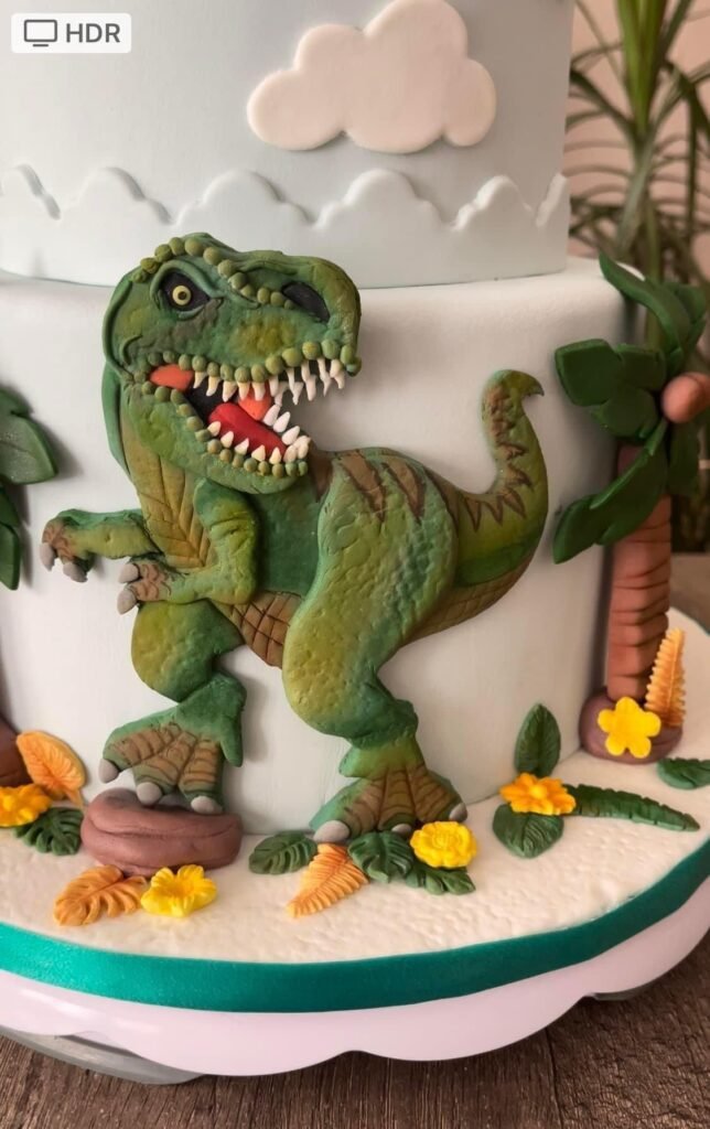 Roaring Dinosaur Cake