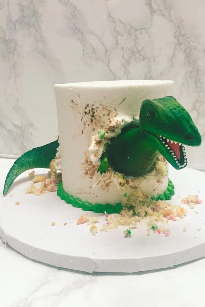 Roaring Dinosaur Cake