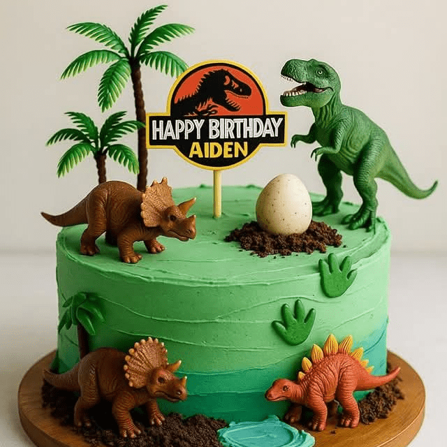 dinosaur theme cake design ideas for boys birthday
